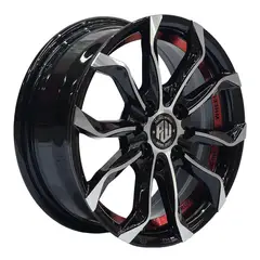 GENERICO - Set 4 Llantas 15x6.5 4X100/4X114 Et38 ARGUS BM-UC-RED