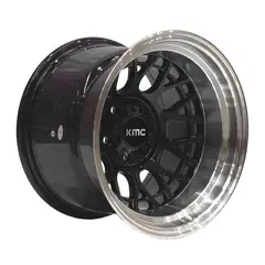 KMC - Set 4 Llantas 15x10 5X114 Et-44 DEEPTECHNIC B-LM