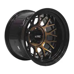 KMC - Set 4 Llantas 15x10 5X114 Et-44 DEEPTECHNIC Brnz-LB