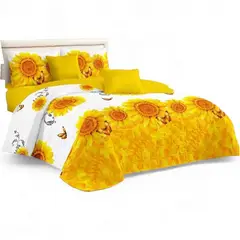 GENERICO - Cubrecama Quilt De Verano 2 Plazas + 2 Funda Medida 230x250cm Cobertor