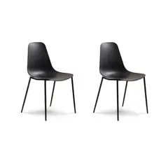 ASIMETRIKA - Set 2 Sillas ALMARAZ - Negro