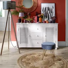 ATMOSPHERA - Alfombra Yute Calada Redonda 120 cm