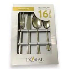 DORAL - Set Cubiertos Royal Cuchilleria Servicio 16 Pcs