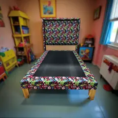 MUEBLES NEW - CAMA PLAZA Y MEDIA INFANTIL AVENGERS.