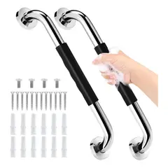 GENERICO - 2 Barras Agarradera De Seguridad Baños Apoyo Acero Inox 50cm
