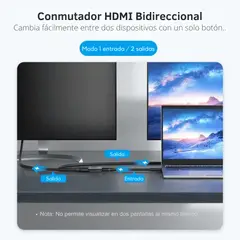 VENTION - SwitchConmutador HDMI 4K Bidireccional 2x1 1x2 PS5 Xbox TV