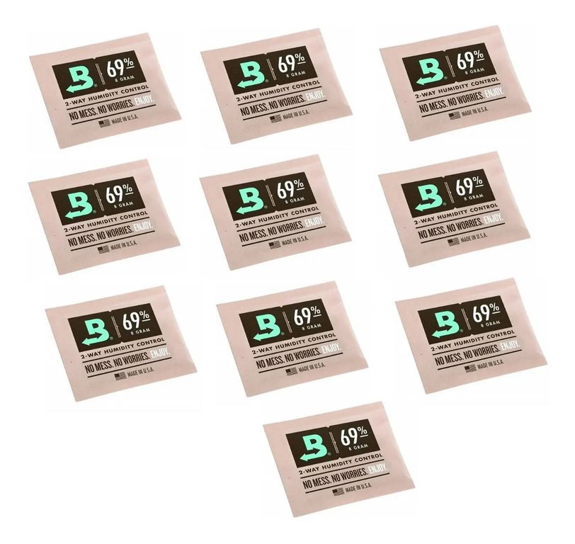 10 Sobres Boveda Pack 69pct 8gr Control Humedad 2 Vias