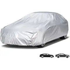 MALIK - Cubierta de Auto XL Duradera Impermeable y Anti-UV