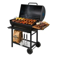 GENERICO - Asador Parrilla Portatil Carbon Parrillera Grill Con Ruedas