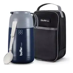 GENERICO - Termo de comida y líquido Buffer multipropósito 630 ml + cuchara