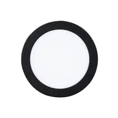 WANT - Panel ECO Redondo Sobrepuesto Negro 12W Luz Fria