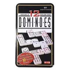 GENERICO - Domino Doble 12-12 Profesional 91 Piezas Para 12 Jugadores, Allinx