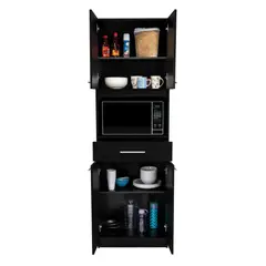 TUHOME - Mueble Para Microondas Manchester 4 Puertas Wengue