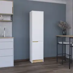 TUHOME - Mueble Alacena 2 Puertas Blanco 205x70x35.8 cm