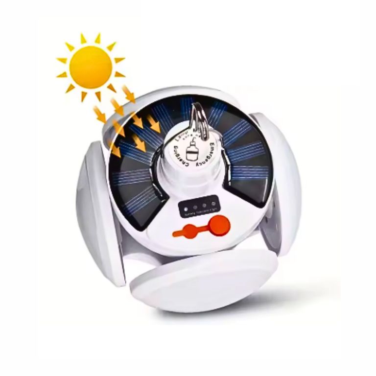 Ampolleta Led Recargable Solar Y Usb Emergencia O Camping