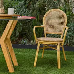 RELAN - Set x2 Silla Exterior Balu Ratán Sintético Jardín y Terraza