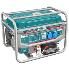 TOTAL TOOLS - Generador Gasolina (Bencinero) 3.0 kW Arranque Eléctrico Total