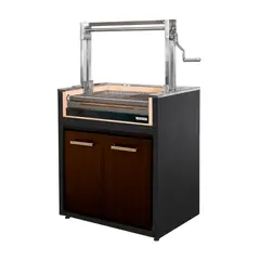 VERSATILE - Parrilla Módulo Carbón 900 Puertas Termolaminado