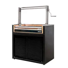 VERSATILE - Parriilla Módulo Carbón 1065 Puertas Acero