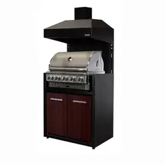 VERSATILE - Parrilla Módulo Gas 1065 Puertas Termolaminado + Campana