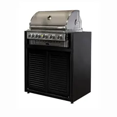 VERSATILE - Módulo Parrilla Gas 1065 Puertas Acero