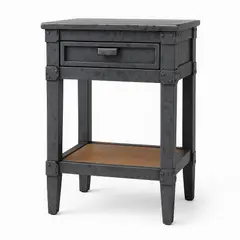 GENERICO - Velador industrial con toque de madera diseño nórdico matizado
