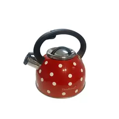 CAP DOR - Tetera Silbadora Roja de Puntos Haus Roland