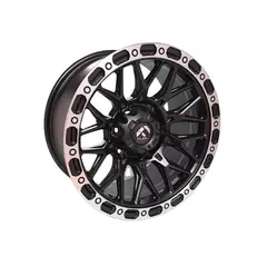 GENERICO - Juego de Llantas 16x8 6x1397 Et0 mat black machine lip H010