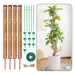 GENERICO - 21 Kits Tutor De Musgo Soporte Para Plantas 100cmfibra Coco