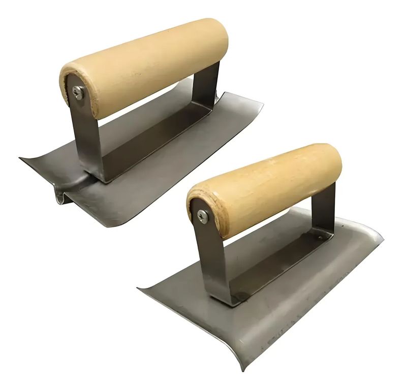 1 Rodón Y 1 Ranurador Kit Llanas Para Hormigón Construcción