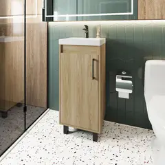 TUHOME - Vanitorio Oxford 1 Puerta 864x325x396 Cm Fresno