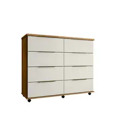 TAHUARI - Comoda 8 cajones Athenas cedro/arena