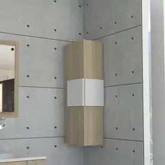 TUHOME - Mueble Organizador De Baño Vanguard Rovere Y Blanco