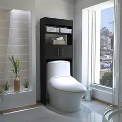TUHOME - Estante Wc Madrid 2 Puertas 160x624x203 Cm Wengue