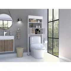 TUHOME - Optimizador De Baño Con 2 Puertas - Blanco 160x62.4x20.3 cm