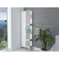 TUHOME - Estante Organizador Baño 9 Repisas - Blanco 178x51.2x21.5 cm