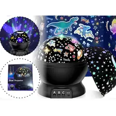 GENERICO - Lampara Proyector Espantacuco Diseño Dinosaurio Y Cielo Estrellado