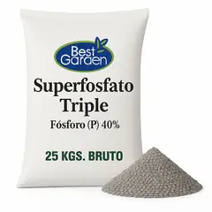 BEST GARDEN - Fertilizante Superfosfato Triple 25 Kg