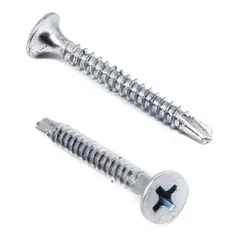 METALFER - Tornillo Volcanita Zn Pta Broca De 6 X 2 (bolsa 1.000 Un)
