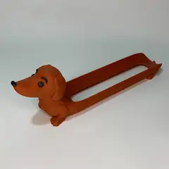 PROMETEO STUDIO - Completero Perrito Salchicha XL porta hot dog perro café caramelo