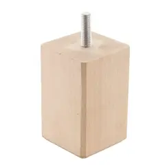 NESU - Pata madera cuadrada haya laca natural 60x100mm