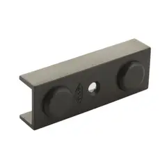 DVP - Patin RTA U negro 15mm plastico 50uds