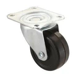 LIOI - Rueda goma giratoria zincada 50mm con placa