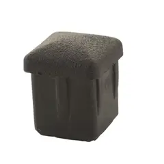 DVP - Regaton interior cuadrado negro 25mm 12uds