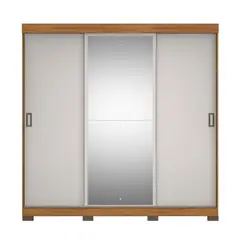 HOME MOBILI - Closet Amatista 3 Puertas Corredizas con Espejo