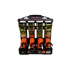 GENERICO - Set Kit Juego Eslinga Cinta Amarre 4 Piezas