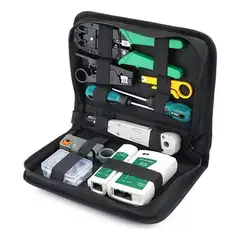 PROWAY - Kit Herramienta Reparación Redes Crimpeadora Rj45 Pelacable