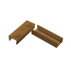 DVP - Patin RTA U cafe 15mm plastico 50uds