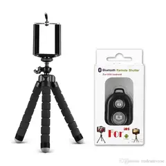 GENERICO - Trípode Celular Flexible Gratis Disparador Bluetooth