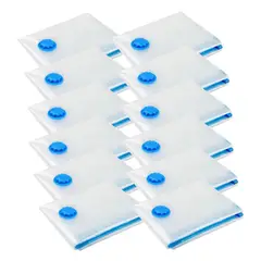 GENERICO - Pack x12 Bolsas al Vacío 80x60 cm para Ropa y Viajes